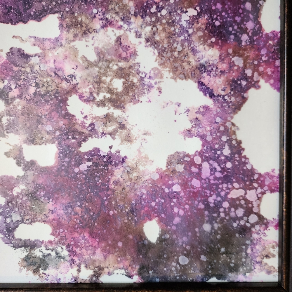 HANDCRAFTED Antique Bronze Frame Painting HANDPAINTED Abstract Art Wall Decor - Picture 8 of 16